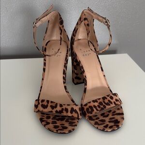 A New Day Brown and Black Leopard Print Heels